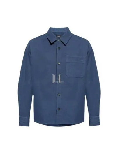 Basile Brodée Poitrine Overshirt Jacket Steel Blue - A.P.C. - BALAAN 2