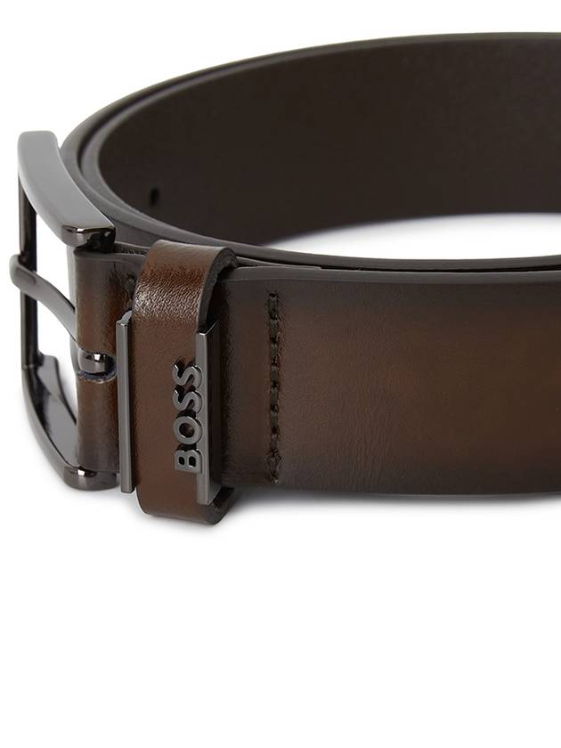 Cole Ant Logo Leather Belt Brown - HUGO BOSS - BALAAN 6