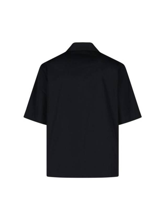 Poplin Hawaiian Short Sleeve Shirt Black - GIVENCHY - BALAAN 4