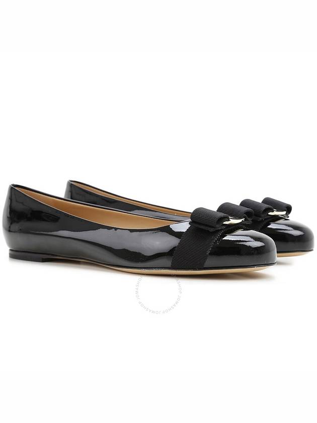 Women’s Varina Bellet Flats Black - SALVATORE FERRAGAMO - BALAAN 3