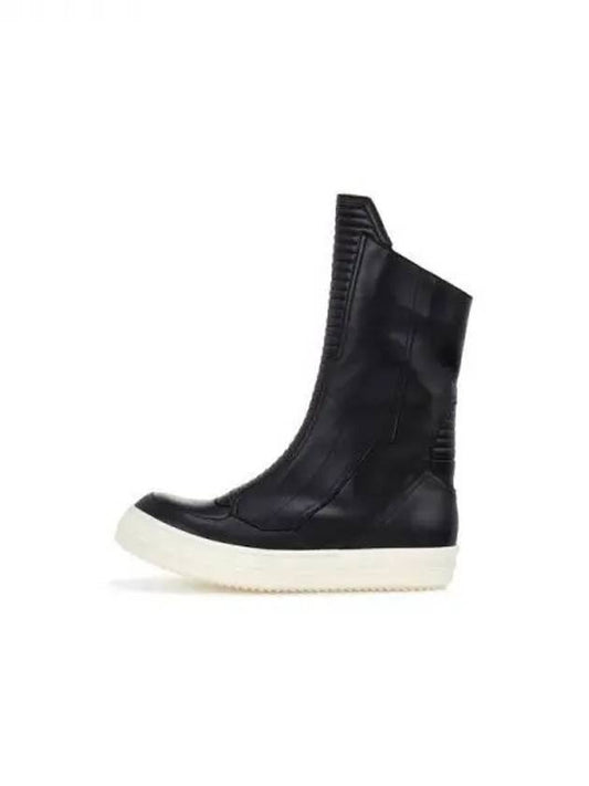 MEN MOTO high top sneakers black 271587 - RICK OWENS - BALAAN 1