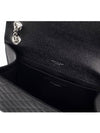 Envelope Medium Chain Bag in Mix Matelasse Grain De Poudre Embossed Leather Black - SAINT LAURENT - BALAAN 8