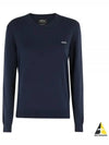 Embroidered Logo Knit Top Navy - A.P.C. - BALAAN 2