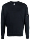 Lens Wappen Cotton Sweatshirt Black - CP COMPANY - BALAAN 3