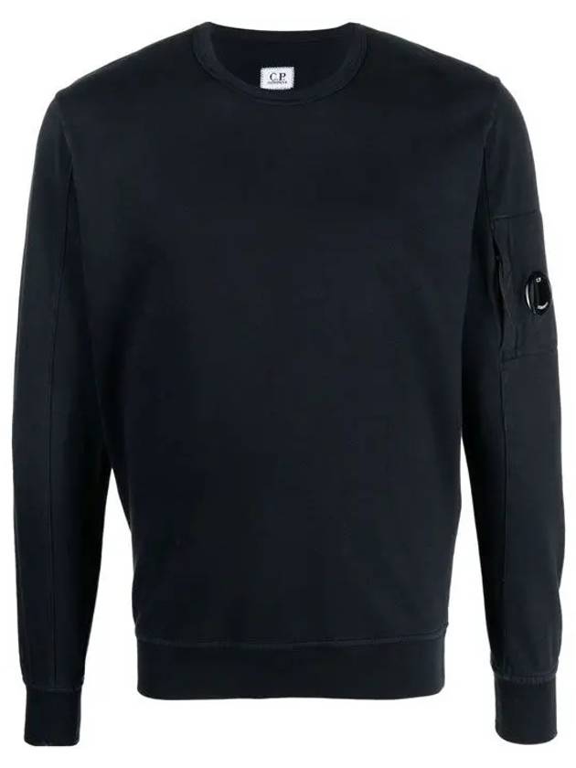 Lens Wappen Cotton Sweatshirt Black - CP COMPANY - BALAAN 3