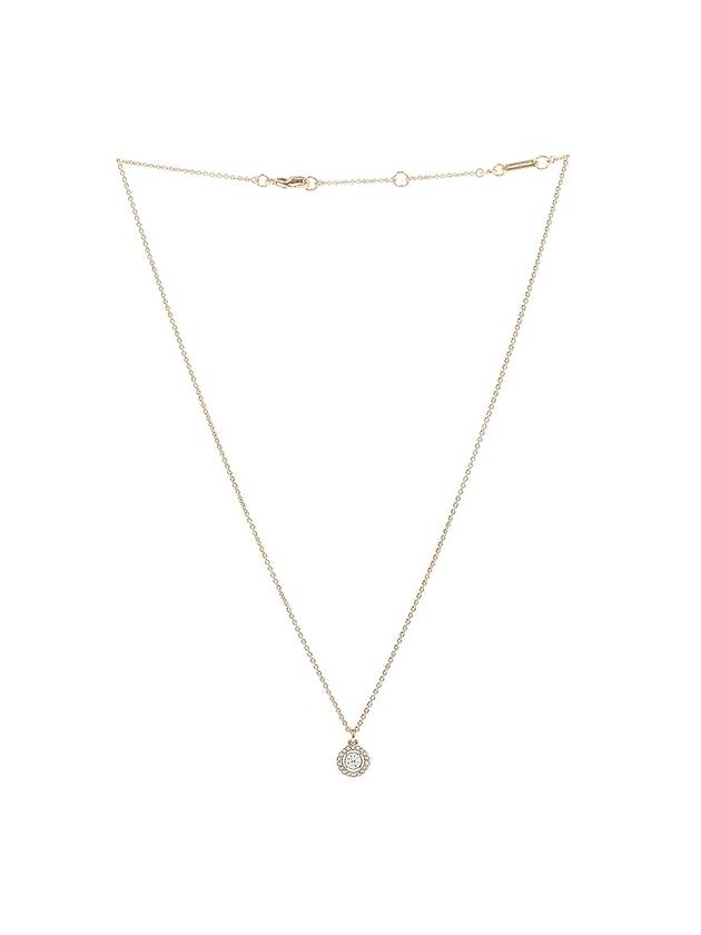 Halo Pave Stud Necklace Gold - COACH - BALAAN 2