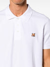 Fox Head Patch Cotton Polo Shirt White - MAISON KITSUNE - BALAAN 6