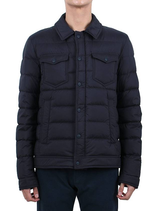 down padded jacket black - HERNO - 3