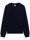 Icon Bag Logo Navy Cotton Sweatshirt SWIM 412B - AUTRY - BALAAN 1