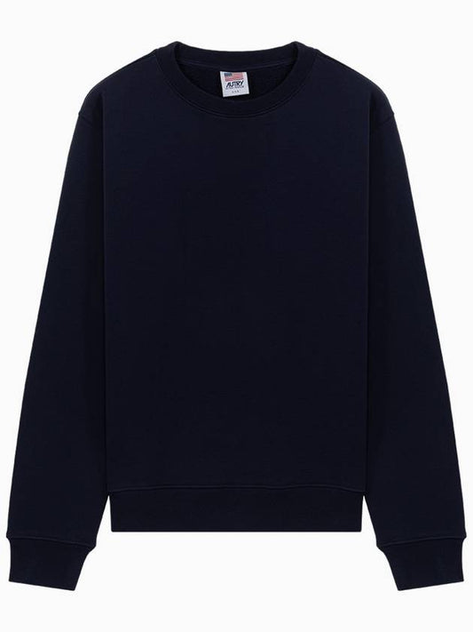 Icon Bag Logo Navy Cotton Sweatshirt SWIM 412B - AUTRY - BALAAN 1