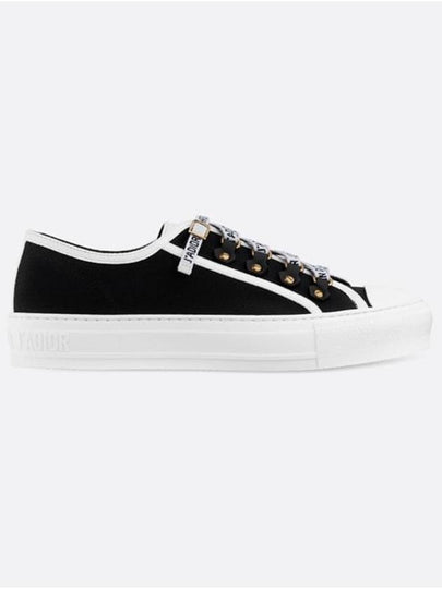 Walk'N' Low Top Sneakers Canvas Black - DIOR - BALAAN 2