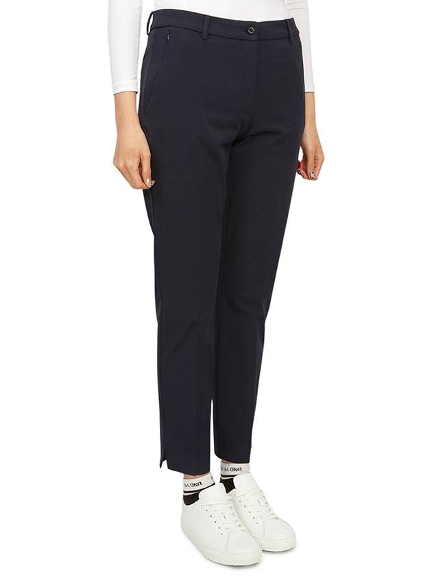 Women's Lei Fleece Twill Pants Navy - J.LINDEBERG - BALAAN 4