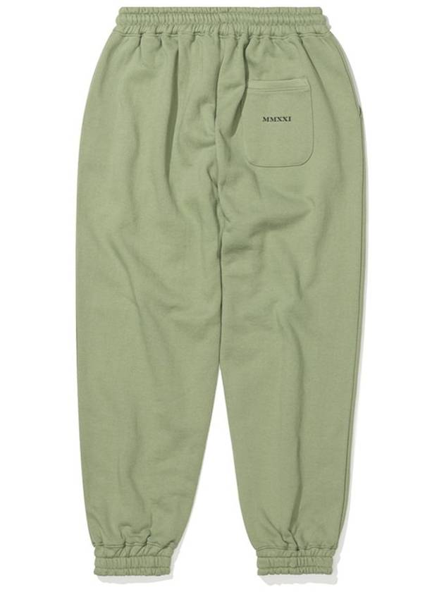 Loose fit jogger pants brushed sage green - IL TEMPO SELECT SHOP - BALAAN 4