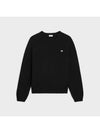 Triomphe crew neck wool cashmere knit top black - CELINE - BALAAN 2