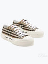 Vintage Check Cotton Sneakers Archive Beige - BURBERRY - BALAAN 2