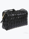 Intrecciato Small Leather Cross Bag Black - BOTTEGA VENETA - BALAAN 2