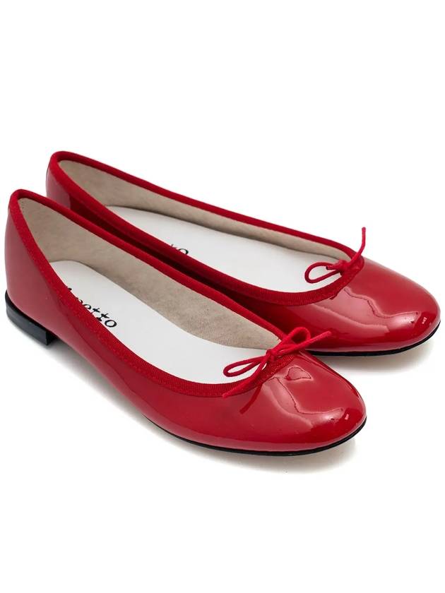 Cendrillon Leather Ballerinas Flat Flammy Red - REPETTO - BALAAN.