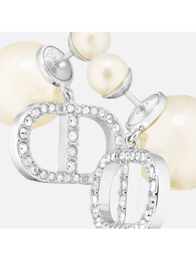 Tribales Pearls Crystals Earrings Silver - DIOR - BALAAN 5