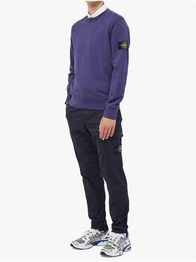 Wappen Patch Cotton Straight Pants Navy - STONE ISLAND - BALAAN 5