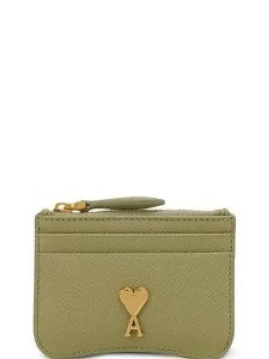 Paris Paris Leather Card Holder E24USL105AL0036 - AMI - BALAAN 2