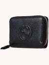 Soho Zipper Tassel Half Wallet Black - GUCCI - BALAAN 3