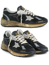 Dad-Star Mesh Nappa Leather Low Top Sneakers Black Ice Grey - GOLDEN GOOSE - BALAAN 2