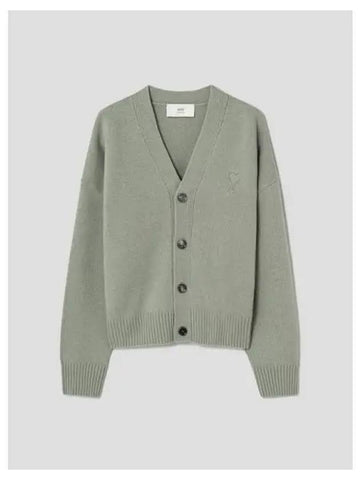 Unisex Embossing Adc Spring Fall Cardigan Green Aqua Domestic Product GM0024090903108 - AMI - BALAAN 1