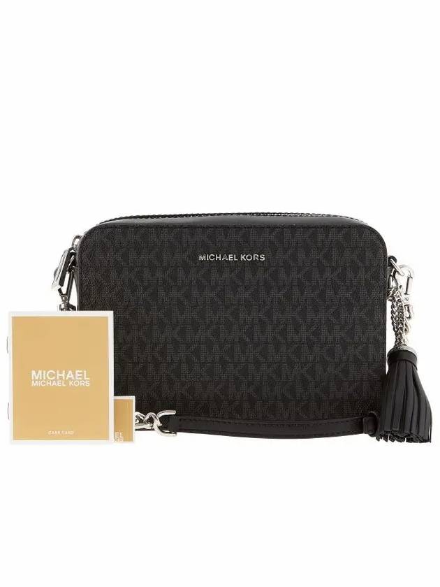 Ginny Medium Logo Cross Bag Black - MICHAEL KORS - BALAAN 4