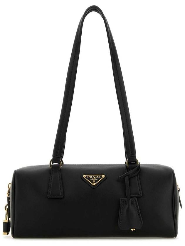 Medium Leather Tote Bag Black - PRADA - BALAAN 2