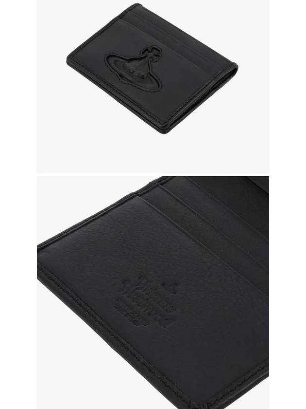 Logo Embossed Bi-Fold Card Wallet Black - VIVIENNE WESTWOOD - BALAAN 4