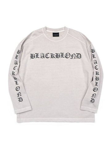 BBD Crushed Faith Pigment Long T Shirt Sand - BLACKBLOND - BALAAN 1