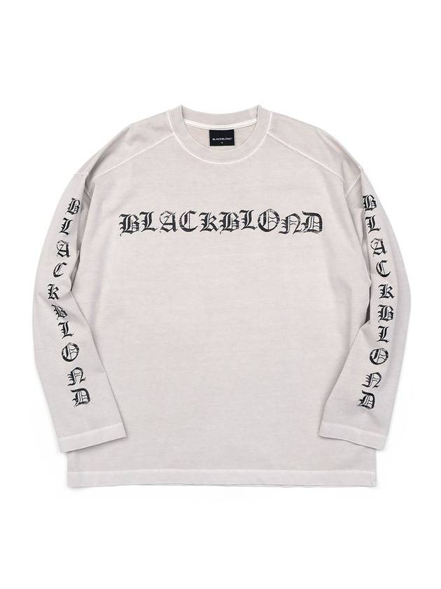 BBD Crushed Faith Pigment Long T Shirt Sand - BLACKBLOND - BALAAN 3