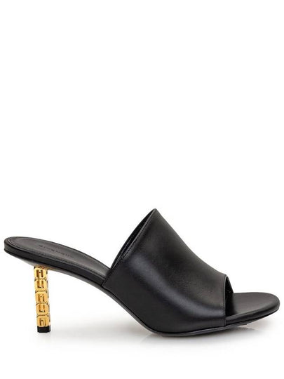 G Gold Cube Mules Sandal Hills Black - GIVENCHY - BALAAN 2