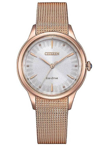 Citizen L Series Eco-Drive White Dial Ladies Watch EM1153-88A - CITIZEN - BALAAN 1