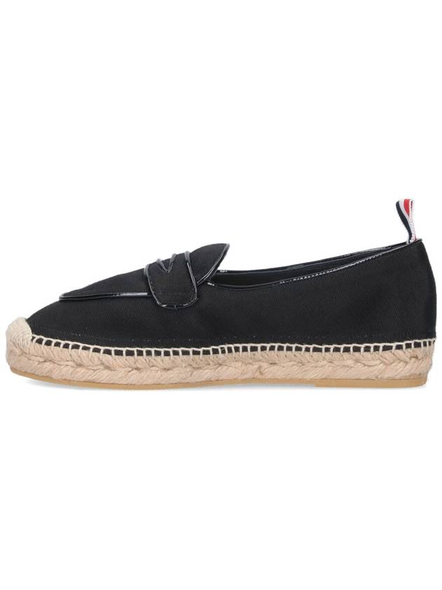 Grosgrain Varsity Penny Loafers Espadrilles Black - THOM BROWNE - BALAAN 4