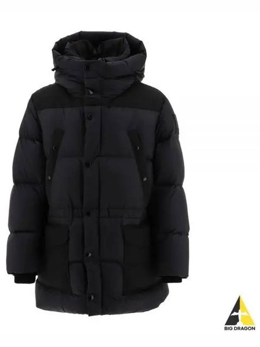 Logo Applique Nylon Puffer Coat Black - BURBERRY - BALAAN 2