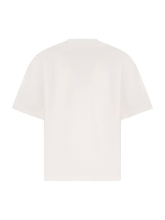 Logo Print Short Sleeve T-Shirt White - JIL SANDER - BALAAN 3