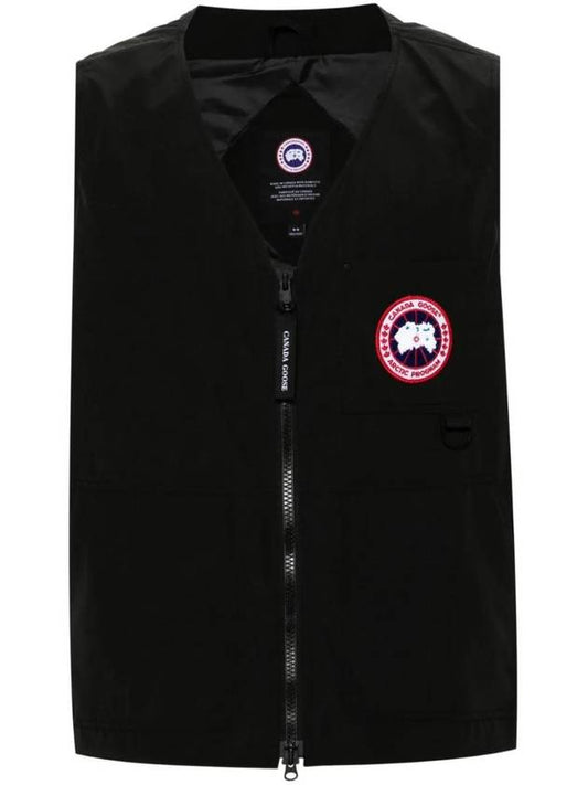 Logo Patch Zip-up Vest 2449M - CANADA GOOSE - BALAAN 1