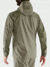 Men's Abisco Midsummer Hooded Zip-Up Jacket Savanna Light Olive - FJALL RAVEN - BALAAN 4