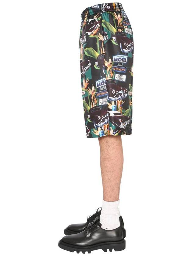 car print straight shorts - GIVENCHY - BALAAN 4