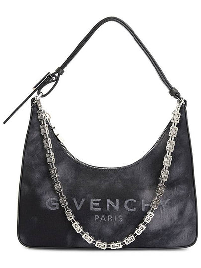 Moon Cut-out Chain Shoulder Bag Black - GIVENCHY - BALAAN 2