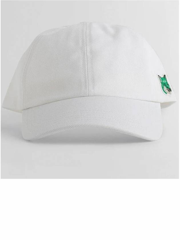 Double Fox Head Patch Ball Cap White - MAISON KITSUNE - BALAAN 6