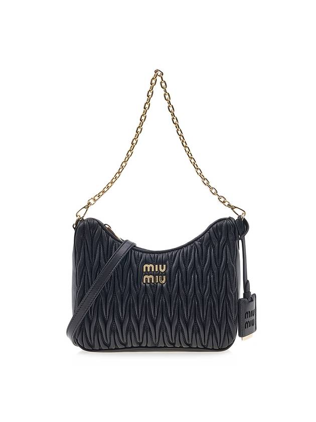 Matelasse Nappa Leather Shoulder Bag Black - MIU MIU - BALAAN 2