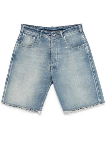 Cut Off Denim Shorts Blue - MAISON MARGIELA - BALAAN 1