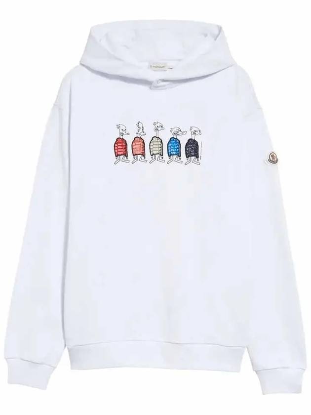 8G00038 809KR 001 White Men’s Hoodie - MONCLER - BALAAN 2