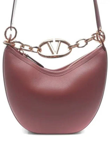 Women s V Logo Moon Mini Tote Shoulder Bag 4W0B0N46 PHV YAA 24S 1214754 - VALENTINO - BALAAN 1