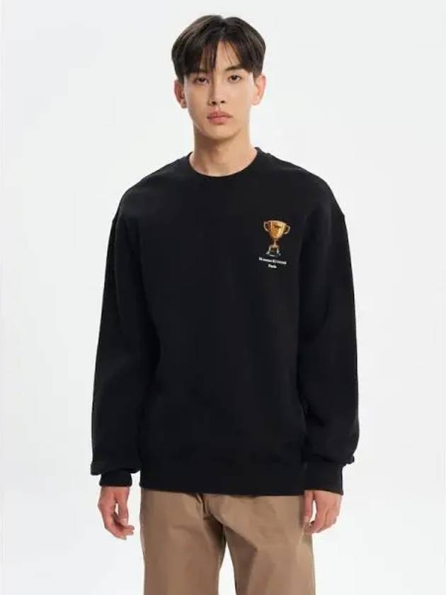 Men s Trophy Comfort Sweatshirt Black Domestic Product - MAISON KITSUNE - BALAAN 1