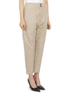 Pralunia High Rise Crop Pants Beige - ISABEL MARANT - BALAAN 6