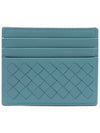 Intrecciato Weaving Card Wallet Blue - BOTTEGA VENETA - BALAAN 5