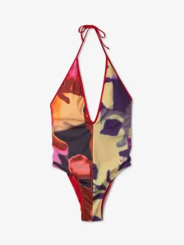 Art print halterneck one piece swimsuit A096520NGAP - DIESEL - BALAAN 2